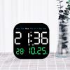 7" Digital Wall Clock With Date Day Of Week LED Wall Clock For Living Room Office Bedroom Decor LED Digital Alarm Clock