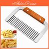 Chip Potato Slicer Stainless Steel Dough Vegetable Fruit Crinkle Wavy Slicer Knife Potato Cutter Chopper French Fry Maker Tools