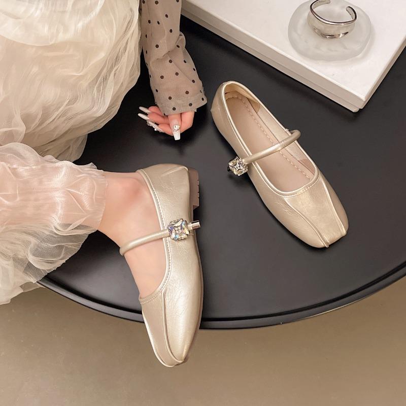 Summer Autumn New Designer Shoes for Women Solid Color PU Leather Shoes Ladies Fashion Casual Low Heel Flats Woman