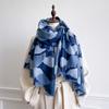 Autumn And Winter Travel Warm Cashmere Shawl Scarf Fashion Women Ginkgo Print Pashmina Blanket Wraps Female Cute Poncho Bufanda