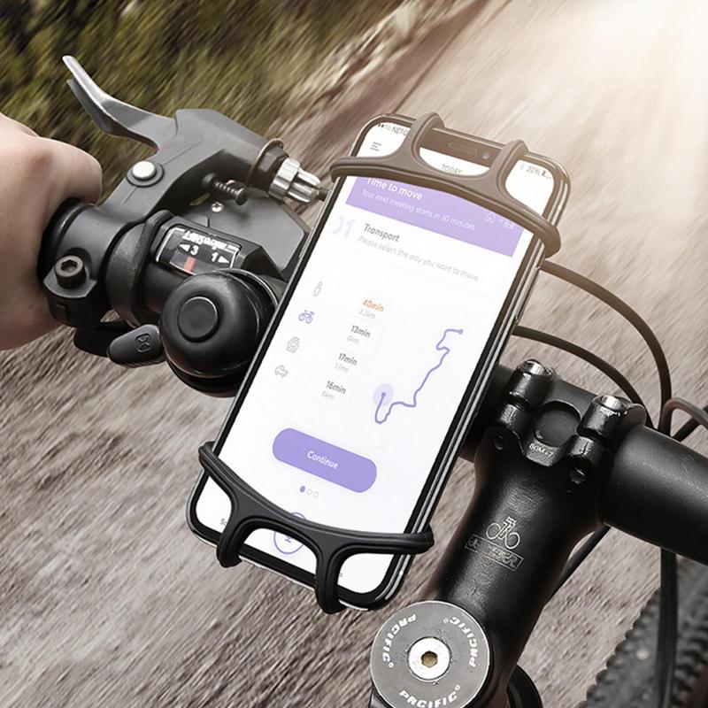Bicycle Mobile Phone Holder For Mobile Cell Phone GPS Silicone Motorcycle Bike Cycling Handlebar Stand Support Bracket