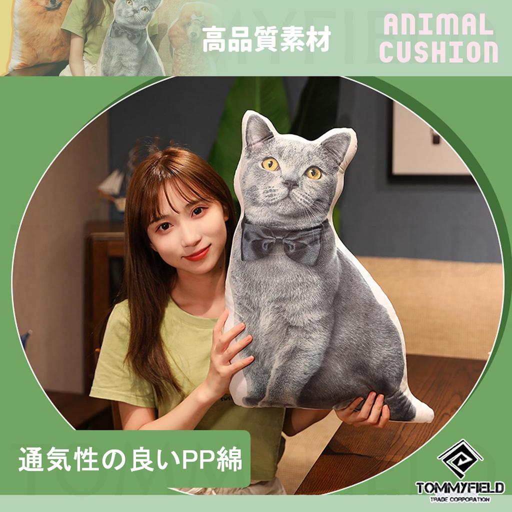 TOMMYFIELD Pomeranian Plush Toy, Realistic, Soothing, Fluffy 3D Dog Stuffed Animal (Cat A) [Product Code]