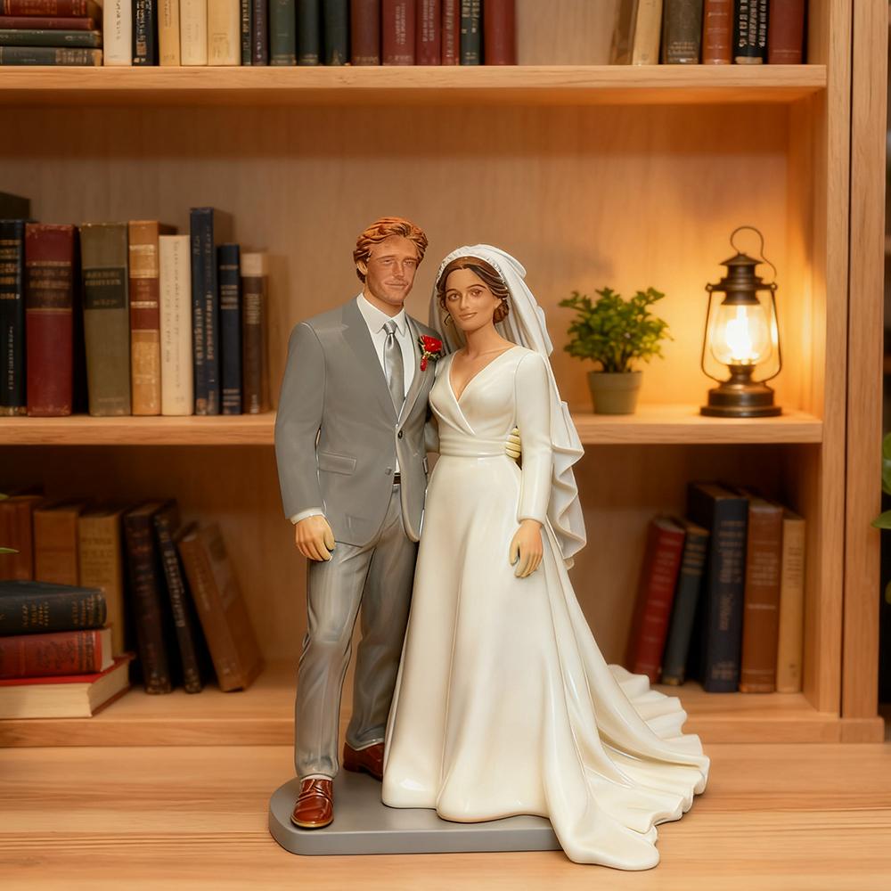 

Clay Doll Bobbleheads Figurines,full body Customized,Christmas Gift for girlfriend,Personalized 3D Doll Sculptures with Photos 15cm