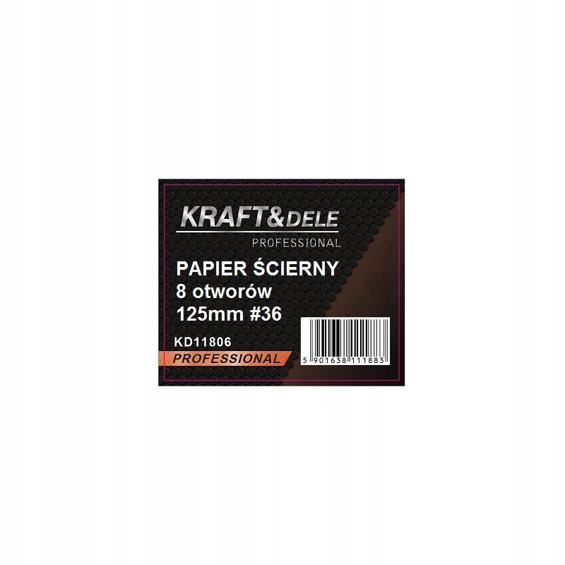Velcro Sandpaper With Holes 125mm P36 50pcs Kd11806
