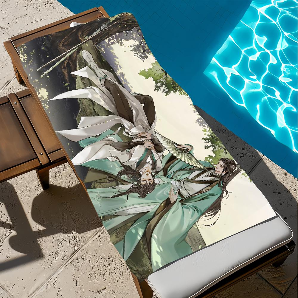 The S-scum Villains cute Self-Saving Towel Beach Quick Dry Soft Pool Towels Gift for Travel Gym Shower Camping sports