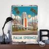Palm Springs Travel Tinplate Poster Customized Wall Art Vintage Retro Metal Signs for Decoration Living Room Decor Men Wand Deko