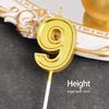 Large Gold Number Candles for First Birthday, Full Moon, Children's Cake Decorations, and Party Accessories.