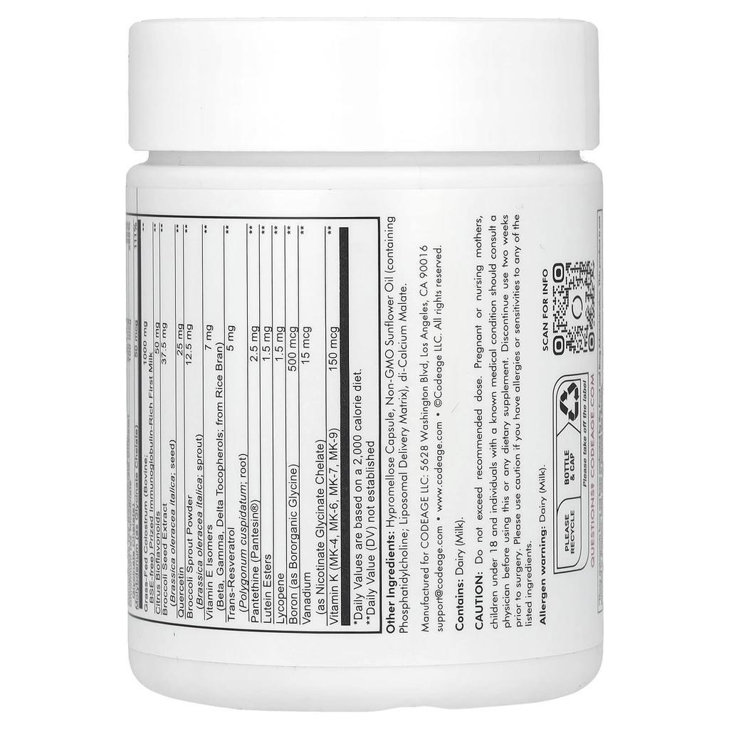 Codeage, Multivitamin Recovery Elite Max, 90 Kapseln