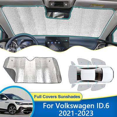 For VW Volkswagen ID.6  2022 2023 Sun Window Visors Mats Covers Windshield Sunshades Sunproof Curtains Shade Car