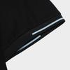 Fila Einfarbige lässige Strick-Poloshirts Herren Oberteile Schwarz F11M332102A-BK