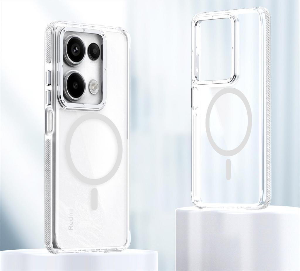 Dual-Color Magnetic Drop-Proof Case for Redmi Note 13 Pro Plus
