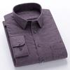 New 100% Pure Cotton Flannel Men's Plaid Shirts Male Business Casual High Quality Long sleeve Shirt for Men Pocket Shirt 4XL 5XL