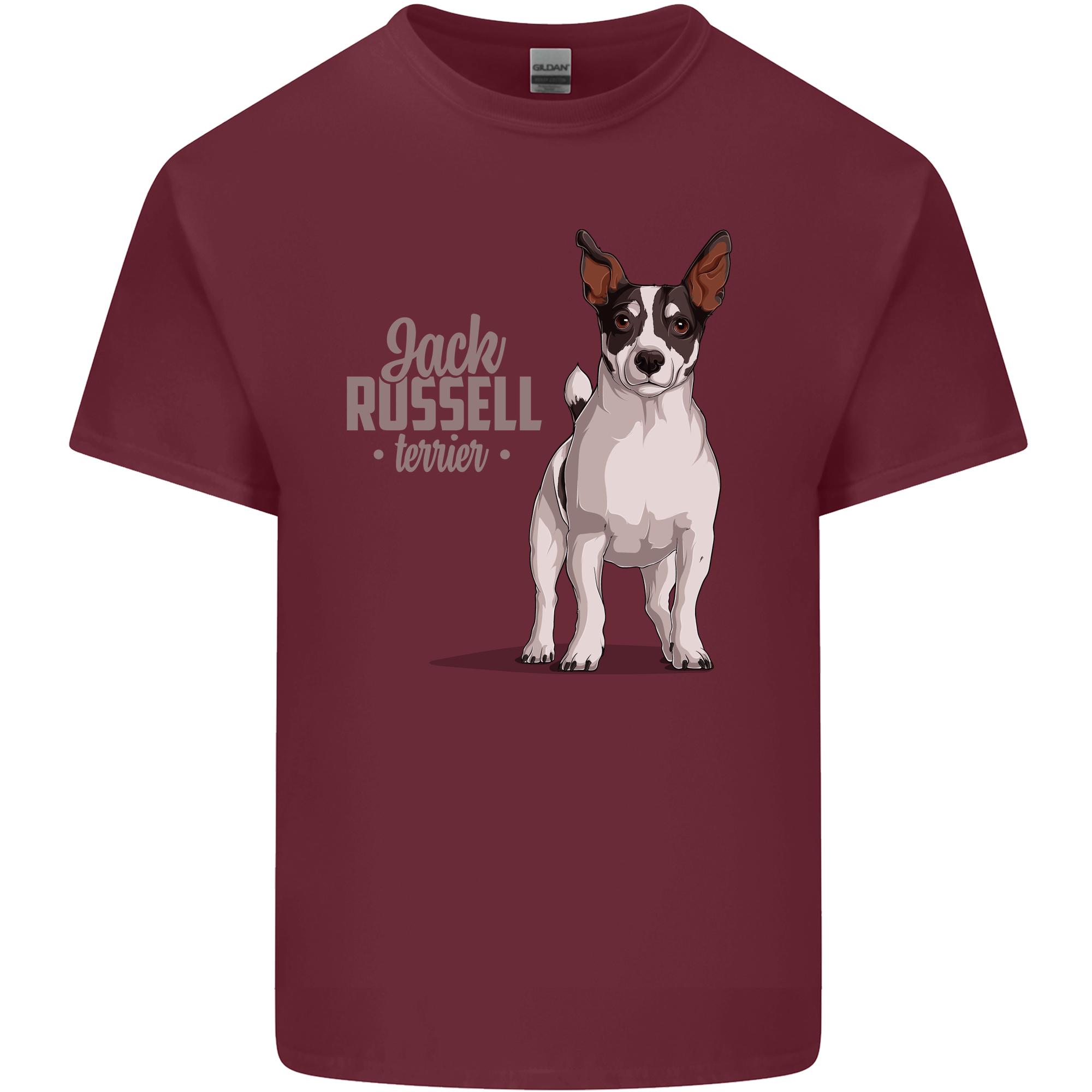 A Jack Russell Dog Illustration Unisexs Light Cotton TShirt S