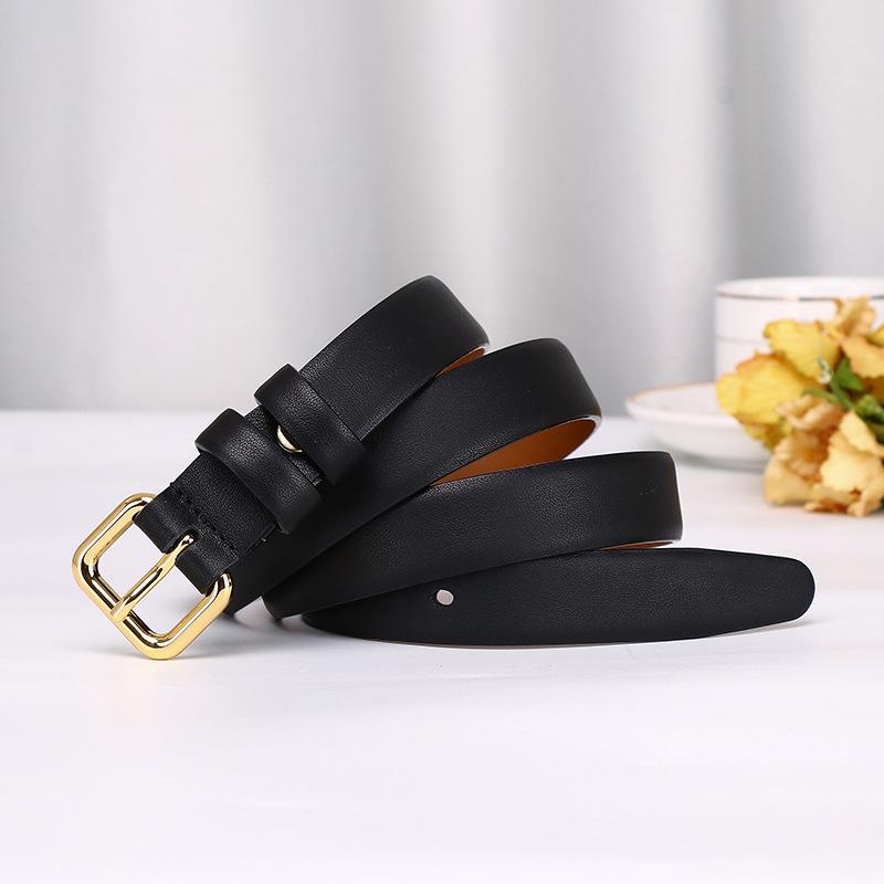 2.4Cm New Napa Leather Lady College Style Belt Female Japanese And Korean Fashion Trend Versatile Fairy Style Belt
