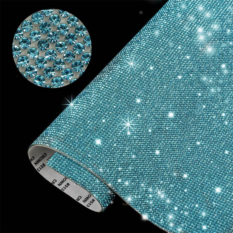 24x20cm Self Adhesive Acrylic Crystal Rhinestones Stickers For Car Decals Phone Scrapbooking Garment Accessories Diy Craft