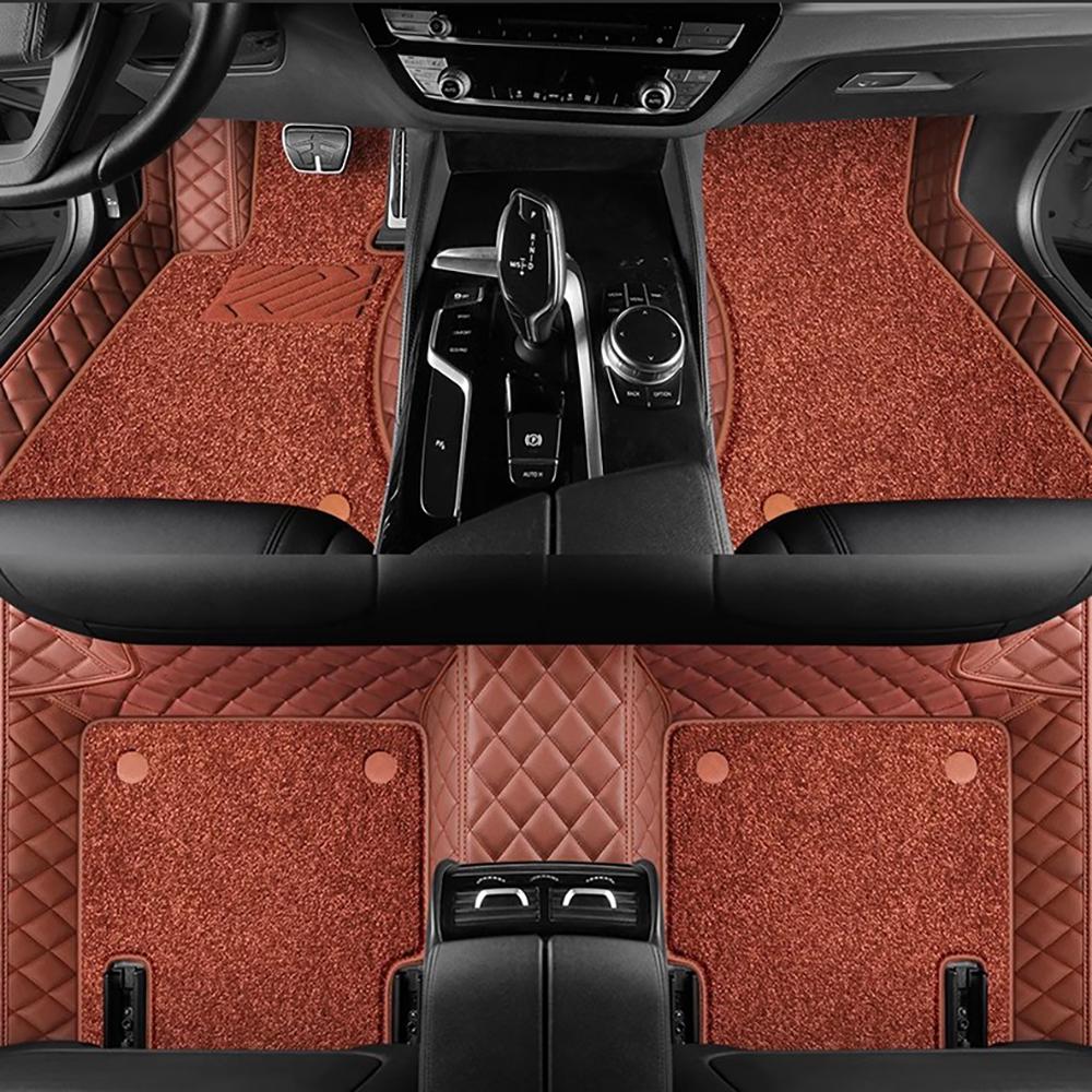 For Toyota Previa Auto Double layer 5D Custom Car Floor Mats Carpets Foot car Accessories voiture floor liners