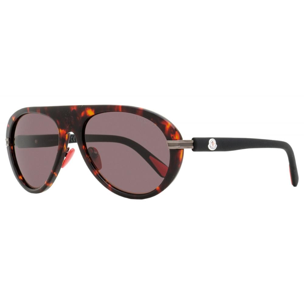 

Moncler Мужские солнцезащитные очки Navigaze ML0240 52E Красные Гавана 57 мм 52e