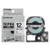 King Jim [Genuine] Tepra PRO Tape Cartridge, Outdoor-Resistant Label, 12mm White Label/Black Text, 7m Length, SS12KV