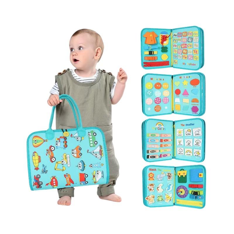 Felt Learning Preschool Practice Busy Board Children's Early Education Toys Puzzle Enlightenment Learning Board Birthday Gift