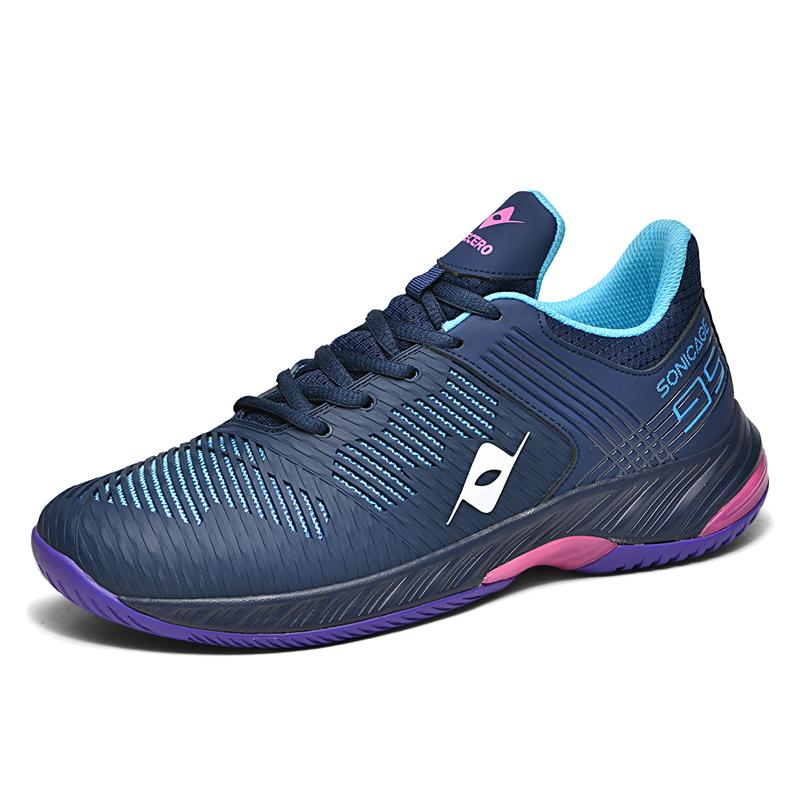 

Anti-Skid Badminton Shoes for Gentlemen s Women Professional Sport Tennis Sneakers Design Ideal for Outdoor Gym Trainers Big Size 46 синий