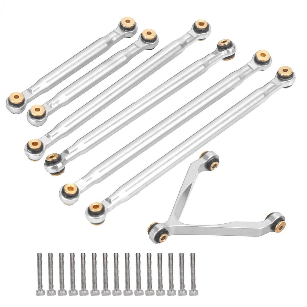 Linkage Pull Rod Tie Rod Kit for Axial SCX24 C10 1 24 RC Car Shell Parts Suspension LinkSilver