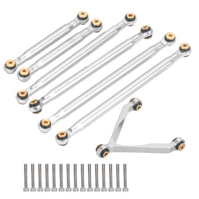 Linkage Pull Rod Tie Rod Kit for Axial SCX24 C10 1 24 RC Car Shell Parts Suspension LinkSilver