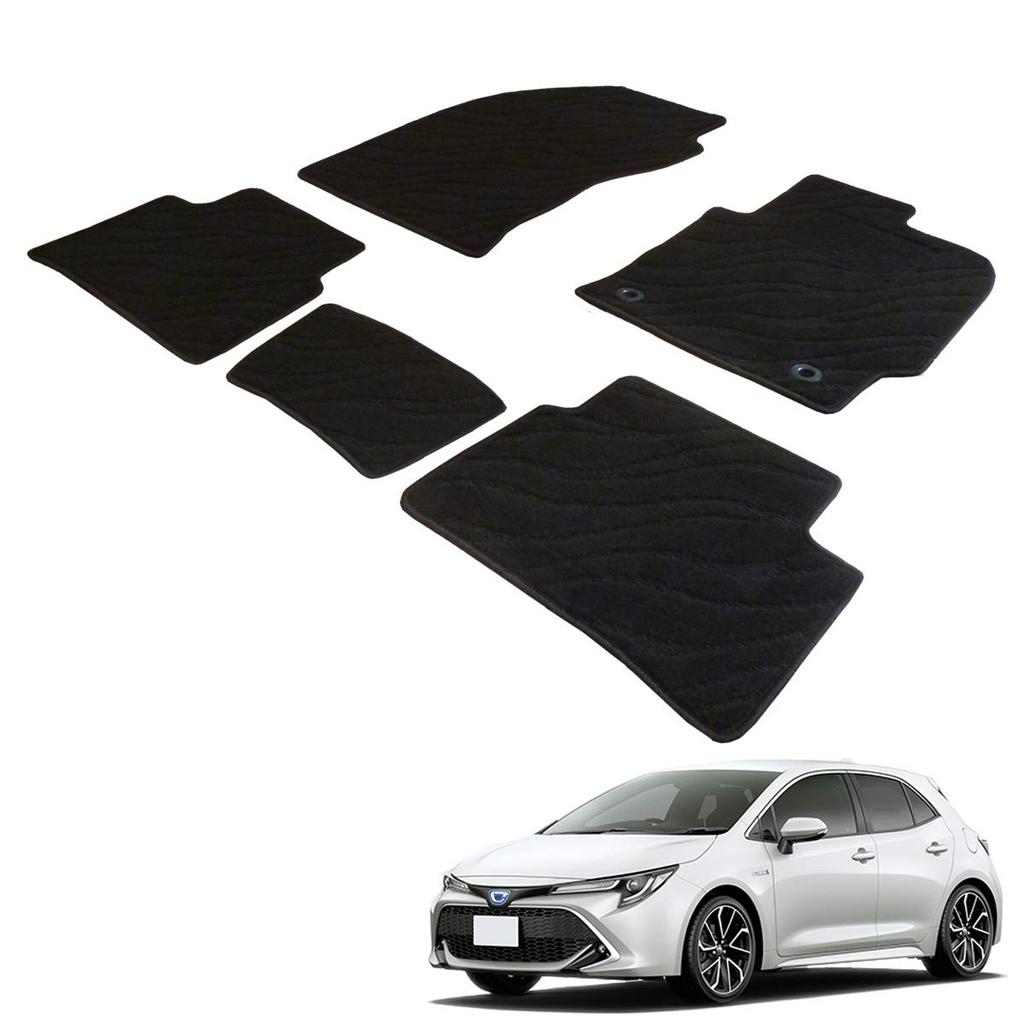 Fenice Car Floor Made In Japan Corolla Sport 210 Wave Stays In Place Accessories Mats, (Toyota Series), Black, Non-Slip, (Automotive Store)