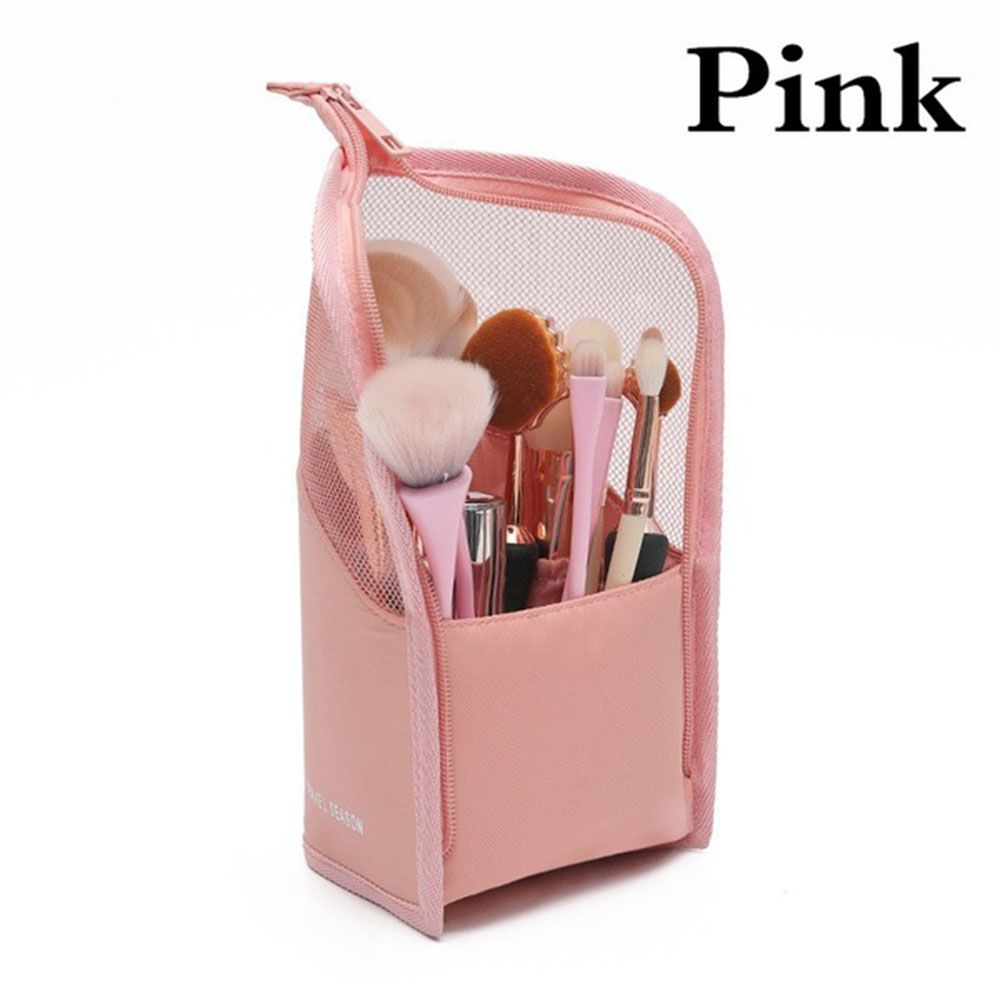 

Travel Antifouling Waterproof Multifunctional Outdoor Brush Cases Handbag Cosmetic Bag Makeup Bag розовый