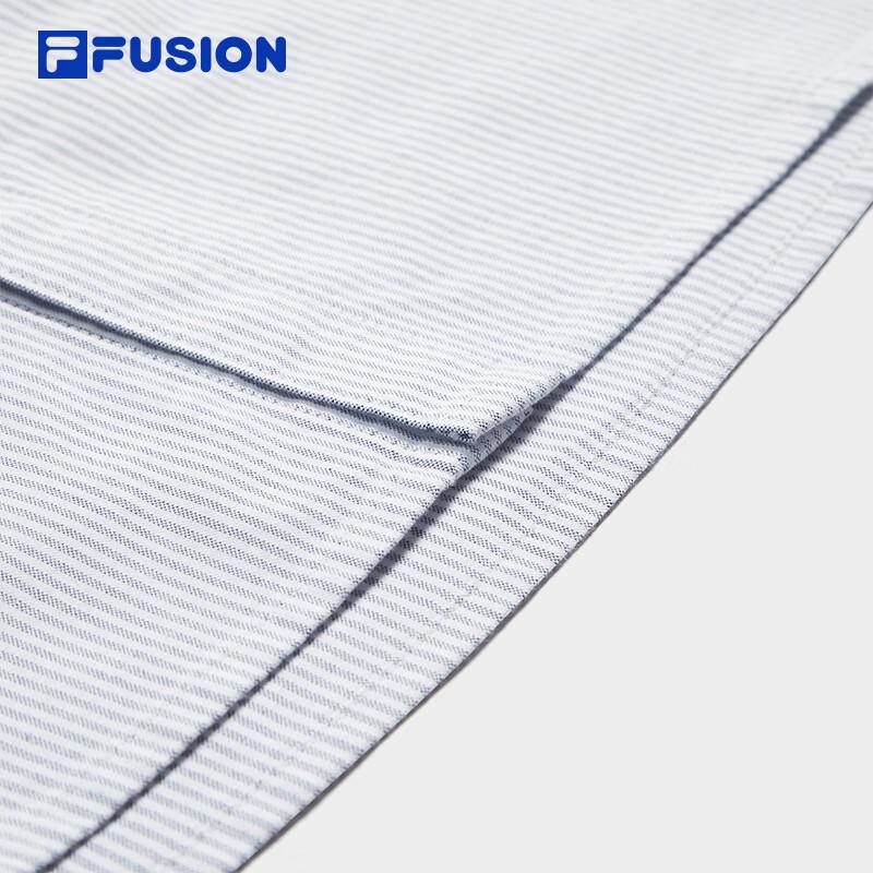 FILA FUSION Striped Loose Fit Long Sleeve Shirt