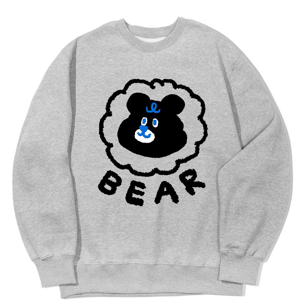 AWESOMEUS Cute Bear Face Sweat Shirts_3 Color