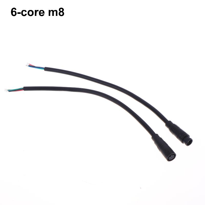 Black Ebike Accessories Optional Cable Base Connector Waterproof Connector 2/3/4/5/6Pin Cable Display Pin