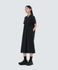 Snow Peak Cooling Root Collared Casual Dress Dress, Medium, Black, Women's,