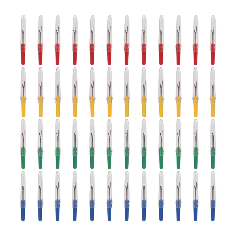 48pcs Plastic Seam Ripper Set Small Size Stitch Ripper Sewing Thread Remover Tool For Cross Stitch