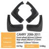 Compatible Toyota Camry 2006-2011 Mud Flaps for Foreign Markets
