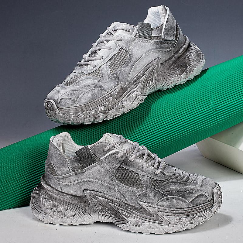 Thick Sole Autumn Sports Shoes Man 2024 Trend Spring Hot Sale Men's Casual Fashion Comfortable Outdoor Running Board Sneakers 44