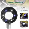 30X Handheld Magnifier with 6 Light, Jeweler Loupes Lighted Magnifying Glass-USB Rechargeable for Seniors Reading Coins Crafts Jewelry Hobbies