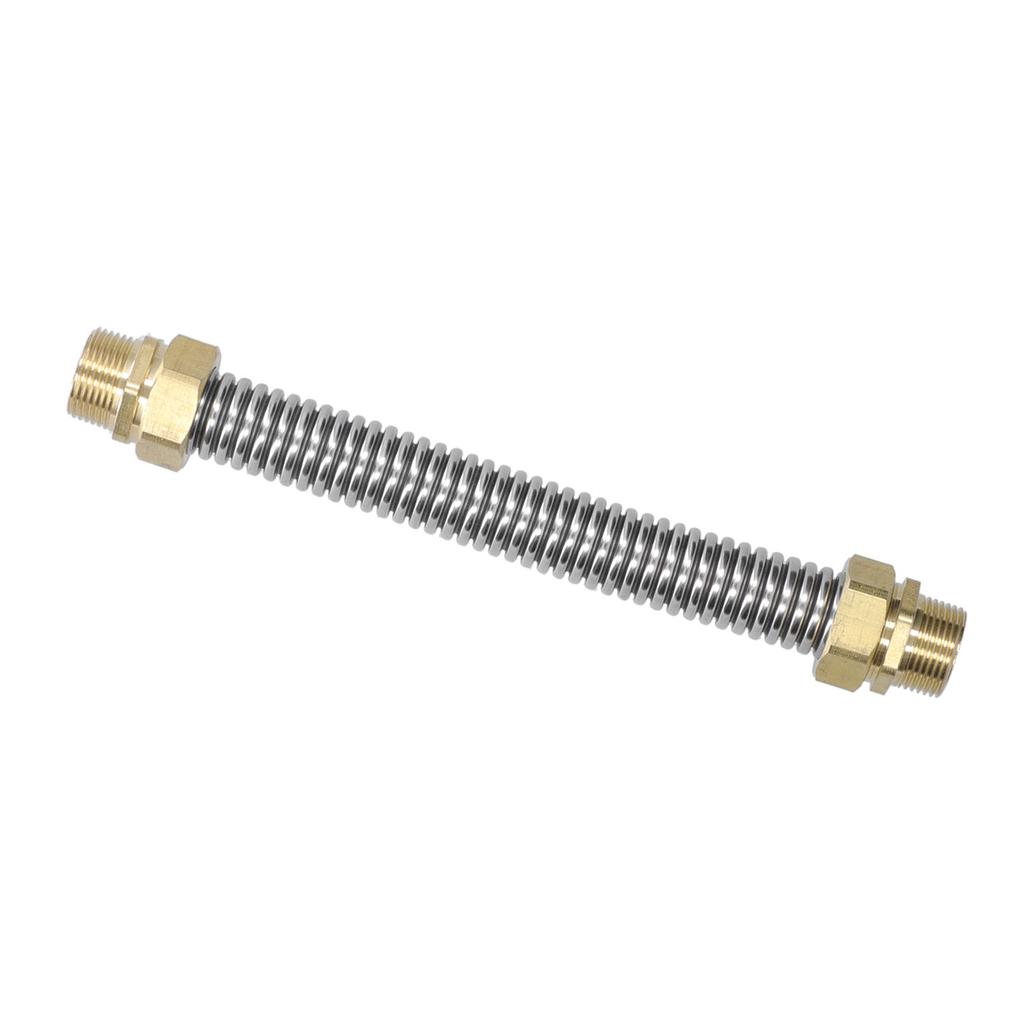 G3/4 Male Thread Air Conditioner Connecting Pipe Stainless Steel Corrugated Hose for Fan Coil Water