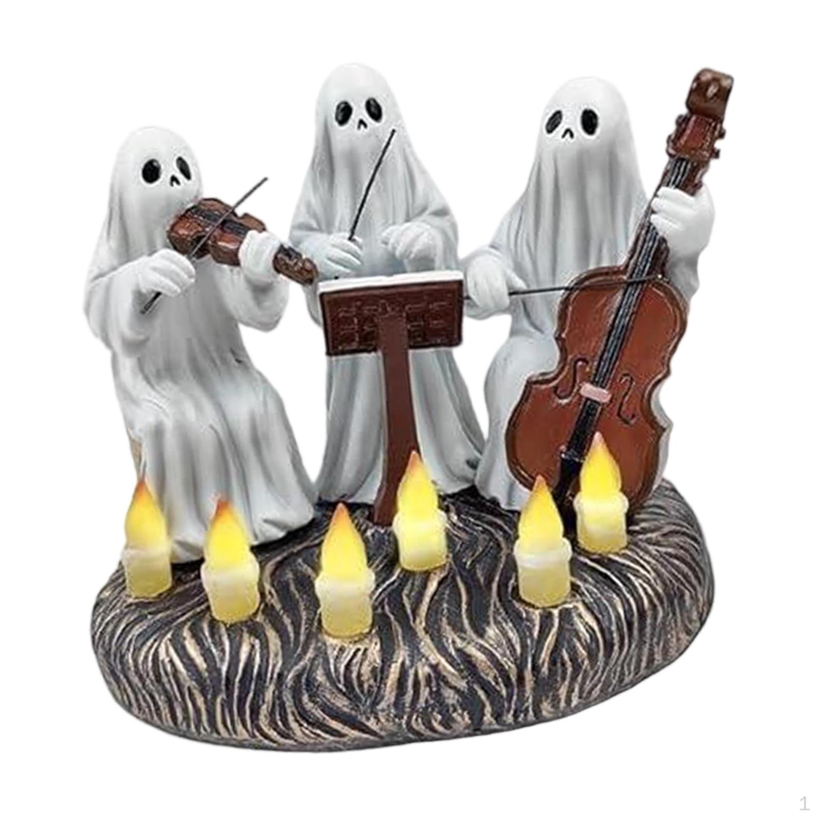 

Light up Halloween Decorations Indoor Ornament Creative Resin Collection with Figurine for