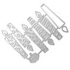 Birthday Candle Die Cut Metal Embossing Stencils Carbon Steel Cutting Dies for Card Making Scrapbooking Craft Project