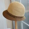 Color Matching Eaves~ Simple Casual Straw Bow Fisherman Straw Hat Spring and Summer Travel Sunshade Basin Hat Woman