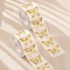 Gold Foil Butterfly Stickers Golden Decorative Stickers Stationery Gift Stickers  Envelope Sealing