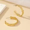 Geometric Circle Earrings: Trendy Cold-Style Ear Studs for Women with Unique Design