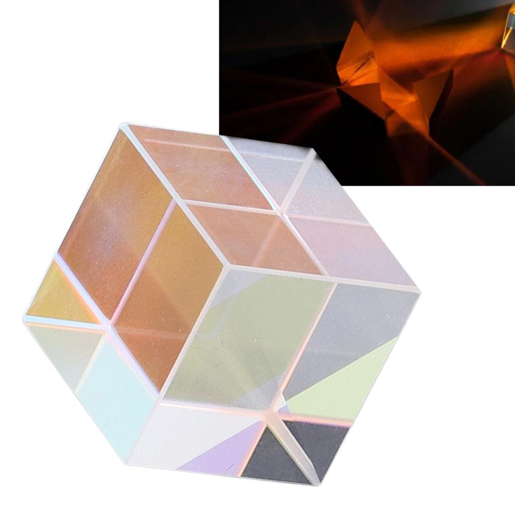 Dichroic   Prism Colorful Glass   Prism for Physics Tching Resrch Decoration Art Education