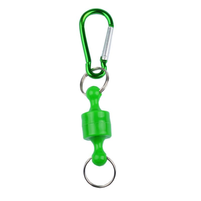 Magnetic Carabiner with Retractable Anti-lost Rope for Outdoor Fishing and Climbing