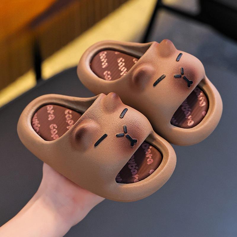 

Flip-flops for Girls, Cartoon-style, Cute and Slip-resistant Indoor Soft-soled Shoes 35-36 сірий