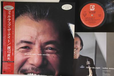 LP Record SADAO WATANABE  Fill Up The Night P13017PROMO ELEKTRA 1983 Japan Obi Jazz Used