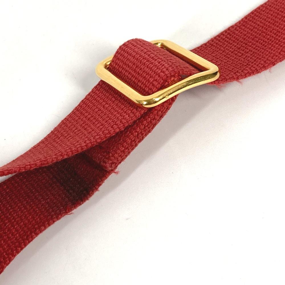 Hermes Vintage Rodeo Doe Bag Crossbody Pochette Shoulder Bag Leather Red