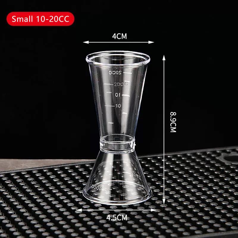Мерный стаканчик для коктейлей 20 куб. см с градуировкой, двухсторонний, миллиметровый