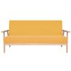VidaXL Ensemble de canapé 3 pcs Tissu jaune
