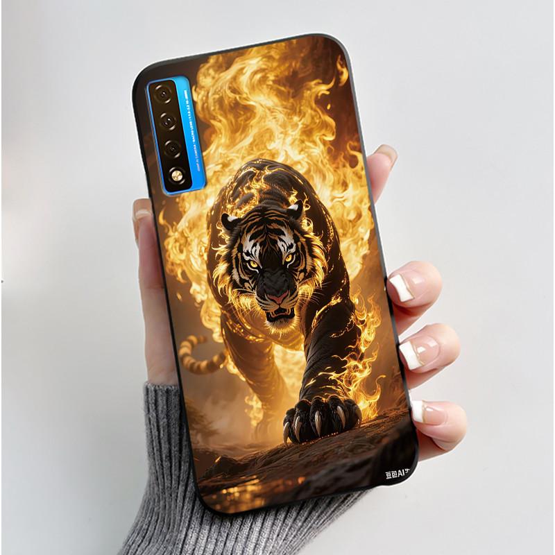 Casing For TCL 20 20S 20 Pro 5G 20L Plus 20L+ Case Luxury Dragon Cute Cool Boys Girls Black Soft Silicone Phone Case Back Cover
